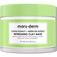 Sh Ticaret Maru.derm Kahve Özü + Yeşil Çay Özü Ferahlatıcı Kil Maskesi 100 ml