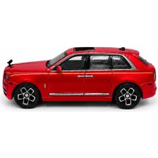 Kidzon Kırmızı Metal Lüks Suv Oyuncak Araba Açılır Kapılı Bagajlı Çek Bırak Model Araç