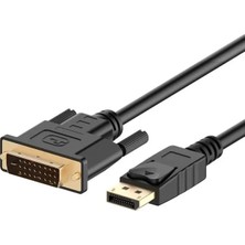 Omrs Store Powermaster PM-3783 Displayport Dp To Dvı-D 24+1 Pasif Çevirici Dönüştürücü Kablo 1.8 Metre