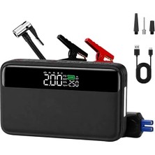 Omrs Store Powermaster N33 Lastik Hava Kompresörlü Akü Takviye Cihazı 65W Fast Powerbank