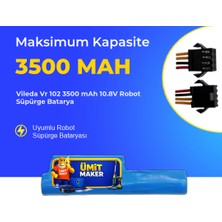 Ümit Maker Vileda Vr 102 3500 Mah 10.8V Robot Süpürge Batarya