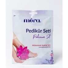 Sh Ticaret Mora Pedikür Seti Içerik: 2 Adet Çorap, 1 Adet Havlu, 1 Adet Ahşap Itici, 1 Adet Törpü