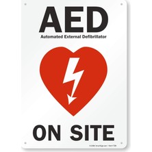 Sh Ticaret Smartsign Tarafından"aed On Site" Işareti | 10" x 14" Plastik