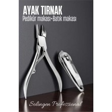 HemenGo Modacar Ayak Tırnak Makası Batık Tırnak Makas Seti Pedikür Tırnak Makası Merys Solingen