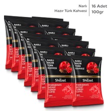 Shazel Hazır Türk Kahvesi | Narlı | 100 gr | 16 Paket