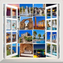 Sh Ticaret Pencere Poster Duvar Kağıdı Türkiye Foto Yapışkanlı Sticker