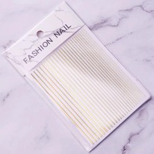 Sh Ticaret Gold Şerit Tırnak Sticker Şerit Tırnak Etiketi Nail