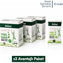Shazel Yeşil Kahve | Slim&fit | 3 gr | 3 Adet