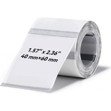 Gees Global Nıımbot T40 Etiket 40MM x 60MM 125 Adet Şeffaf  (B1B21SB3S)(1923)