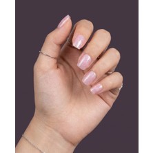 Tips Art Açık Pembe Kedi Gözü Kare Kısa Takma Tırnak Seti (24 Adet) ve Zararsız Yapıştırıcı