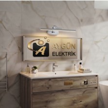 Aygün Elektrik CT-5212 Krom Kuğu LED Aplik Gün Işığı 3200K