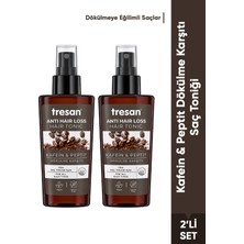 Tresan Kafein & Peptit Dökülme Karşıtı Saç Toniği 125 ml x 2 Tüm Saçlar İçin Besleyici Etki