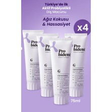 Probident 3+1 Aktif Probiyotikli Doğal Florürsüz Diş Macunu Üzüm Çekirdeği Özüt Ilaveli - 4'lü Paket