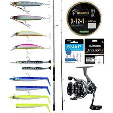 Yek Outdoor Pro Spin Olta Seti Okuma Ceymar Sw Bass 243CM Mh 14-42GR M-Fast Olta Kamışı & Okuma Safyre SF-4000A Olta Makinesi