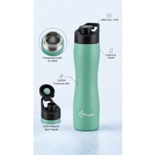 Penguen 750 ml Sporcu Su Matarası Çelik Suluk SUS304 Paslanmaz Çelik Sızdırmaz Spor Kapaklı Bpa Free