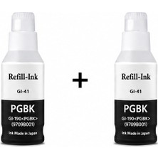 Bionet Teknik Canon Pıxma G1460 Uyumlu Gı-41 Siyah Mürekkep 2'li Paket