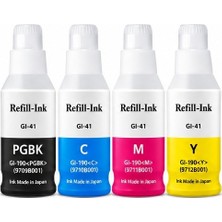 Bionet Teknik Canon Pıxma G4470 Uyumlu Gı-41 4 Renk Mürekkep Seti (Bk/c/m/y)