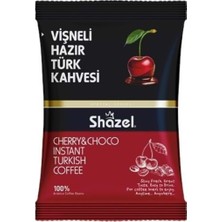 Shazel Vişneli Hazır Türk Kahvesi 100G x 16 Adet (Aromalı)