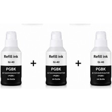 Bionet Teknik Canon Pıxma GM2040 Uyumlu Gı-40 Siyah Mürekkep 3'lü Paket