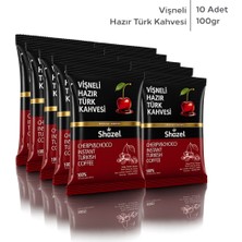 Shazel Hazır Türk Kahvesi | Vişneli | 100 gr | 10 Paket