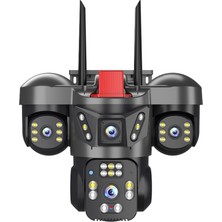 Joysee W4 12MP 2x3.6mm 2x2.8mm Dört Kamera 4x Zoom Wifi Ptz Dome Kamera