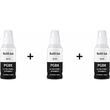 Bionet Teknik Canon Pıxma G2460 Uyumlu Gı-41 Siyah Mürekkep 3'lü Paket