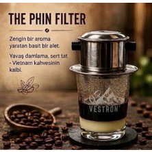 Vestron Vietnam Kahve Demleme Filtresi Phin Dripper Filtre Kahve Aparatı Büyük Boy (SIZE10) Vct
