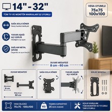 BT Bayır Teknoloji Tv Duvar Standı 10-27 Inç LCD LED Monitör Için  H-3027