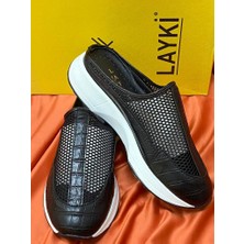 Layki 0000071 Renk Fileli Tasarım Terlik & Sandalet Sneaker