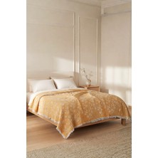 Dokuvia Soleil Bloom 5 Kat Dolgulu Müslin Çift Kişilik Yatak Örtüsü Pike Koltuk Örtüsü %100 Pamuk Çiçek Desenli 220X240 cm