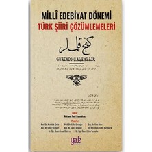 Yade Yayınları Milli Edebiyat Dönemi Türk Şiiri Çözümlemeleri