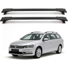 Cross Oto Aksesuarları Volkswagen Passat Variant Wagon B7 2011-2014 için Ara Atkı Tavan Barı , Araca Özel , Kilitlenebilir Araç Üstü Ekipman Taşıma Barı (2 Adet)