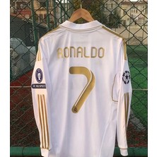 Portego Real Madridd 2011/12 Sezonu Cristiano Ronaldo Nostalji Forması (White)
