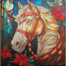 İğne İzi 5d Elmas Taş Işleme Kiti Tablo 35X35 cm - Diamond Painting Set - Dıy Kit  YEEX16289