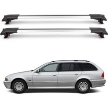 Cross Oto Aksesuarları Bmw 5 Serisi E39 Touring Wagon 1996–2003 Için Ara Atkı Tavan Barı , Araca Özel , Kilitlenebilir Araç Üstü Ekipman Taşıma Barı (2 Adet)