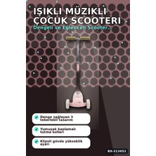 Eco Lounge Işıklı Müzikli Round Scooter 1 Adet Çocuk Scooterı Açık Hava Eğlencesi BX-313652
