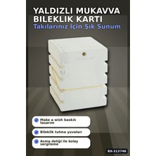 Eco Lounge Yaldızlı Kalın Mukavva Bileklik Kartı 100 Adet 10X12 cm Takı Düzenleyici BX-313746