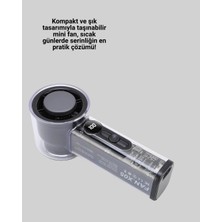 Eco Lounge Ultra Sessiz USB Şarjlı Fan | Taşınabilir ve Hafif Tasarım