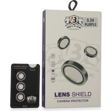Raftan Topla Samsung Galaxy S24 Bilvis Titan Kamera Lens - Derin Mor