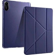Marsilyan™- Xiaomi Redmi Pad 2 Kalemlikli Mars Tablet Kılıfı - Lacivert