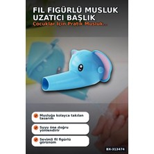Eco Lounge Fil Figürlü 11X9X7 cm Musluk Uzatıcı Başlık Aparatı, 1 Adet Çocuk El Yıkama BX-313474