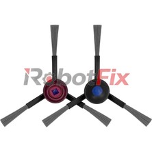 RobotFix Ecovacs T50 Pro Omni Robot Süpürge Uyumlu Yan Fırça 2 Adet