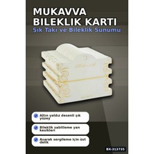 Eco Lounge 100 Adet 8X10 cm Mukavva Bileklik Kartı - 3'lü Yaldızlı Kalın, Takı Organizer Aksesuarı BX-313735