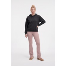 Kadın Kapüşonlu Cepli Içi Polarlı Sweatshirt
