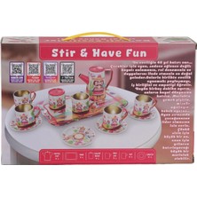 Eco Lounge ATF-996-7A-10A 14 Parça Desenli Metal Çay Set