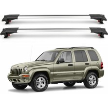 Cross Oto Aksesuarları Jeep Cherokee KJ 2002-2007 için Ara Atkı Tavan Barı , Araca Özel , Kilitlenebilir Araç Üstü Ekipman Taşıma Barı (2 Adet)