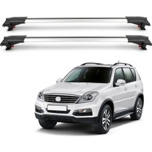 Cross Oto Aksesuarları Ssangyong Rexton W (Y290) Suv 2013-2017 Için Ara Atkı Tavan Barı , Araca Özel , Kilitlenebilir Araç Üstü Ekipman Taşıma Barı (2 Adet)