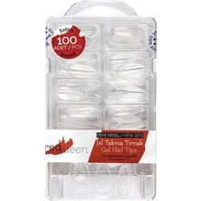 Red Queen Redqueen Jel Takma Tırnak Badem RQ-1454 Şeffaf
