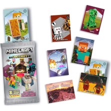 Hediyecik Minecraft Challenges Trading Card - Minecraft Collection Oyun Kartları 15 Paket (120 Kart)