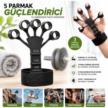 Bak Gel Al BakGelAl 5 Parmak Dirençli El ve Parmak Güçlendirici Ayarlanabilir Egzersiz Bandı
